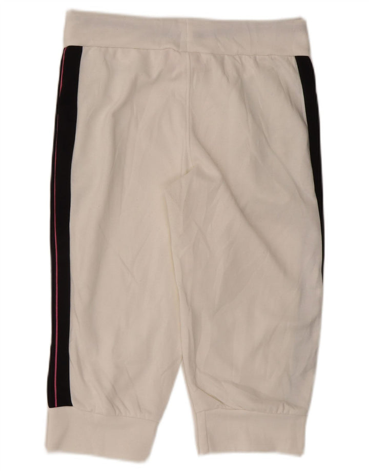 PUMA Womens Sport Shorts UK 12 Medium White Colourblock