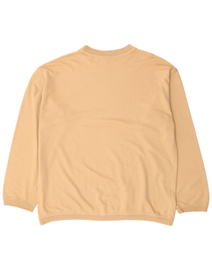 Wrangler Mens Graphic Sweatshirt Jumper XL Beige Cotton