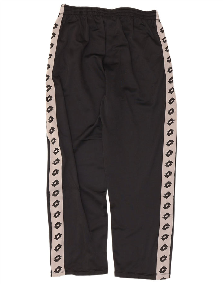 Lotto Mens Graphic Tracksuit Trousers Large  Black Colourblock