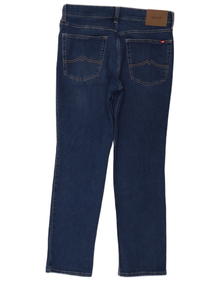 Mustang Mens Tramper Straight Jeans W36 L30 Blue Cotton