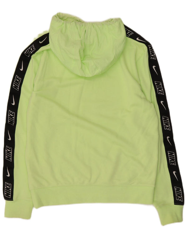 Nike Mens Hoodie Jumper Small Green Cotton