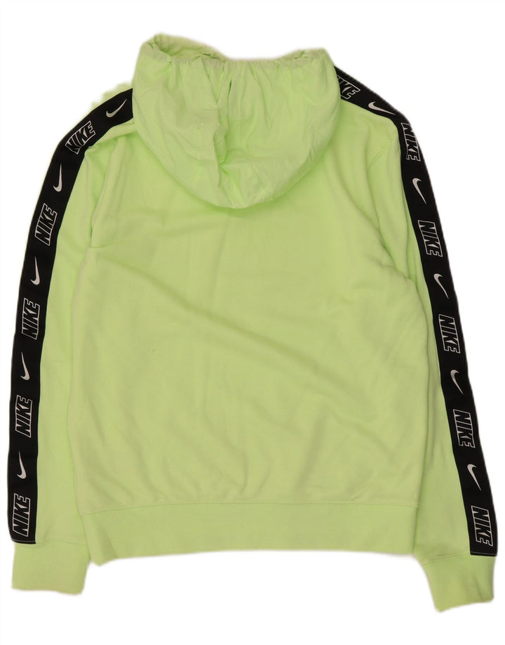 Nike Mens Hoodie Jumper Small Green Cotton