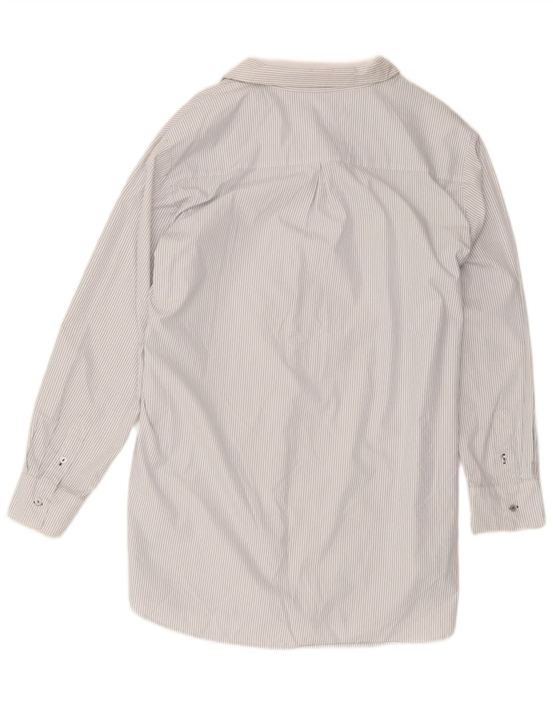 Marks & Spencer Womens Autograph Shirt Dress UK 14 Medium White Striped