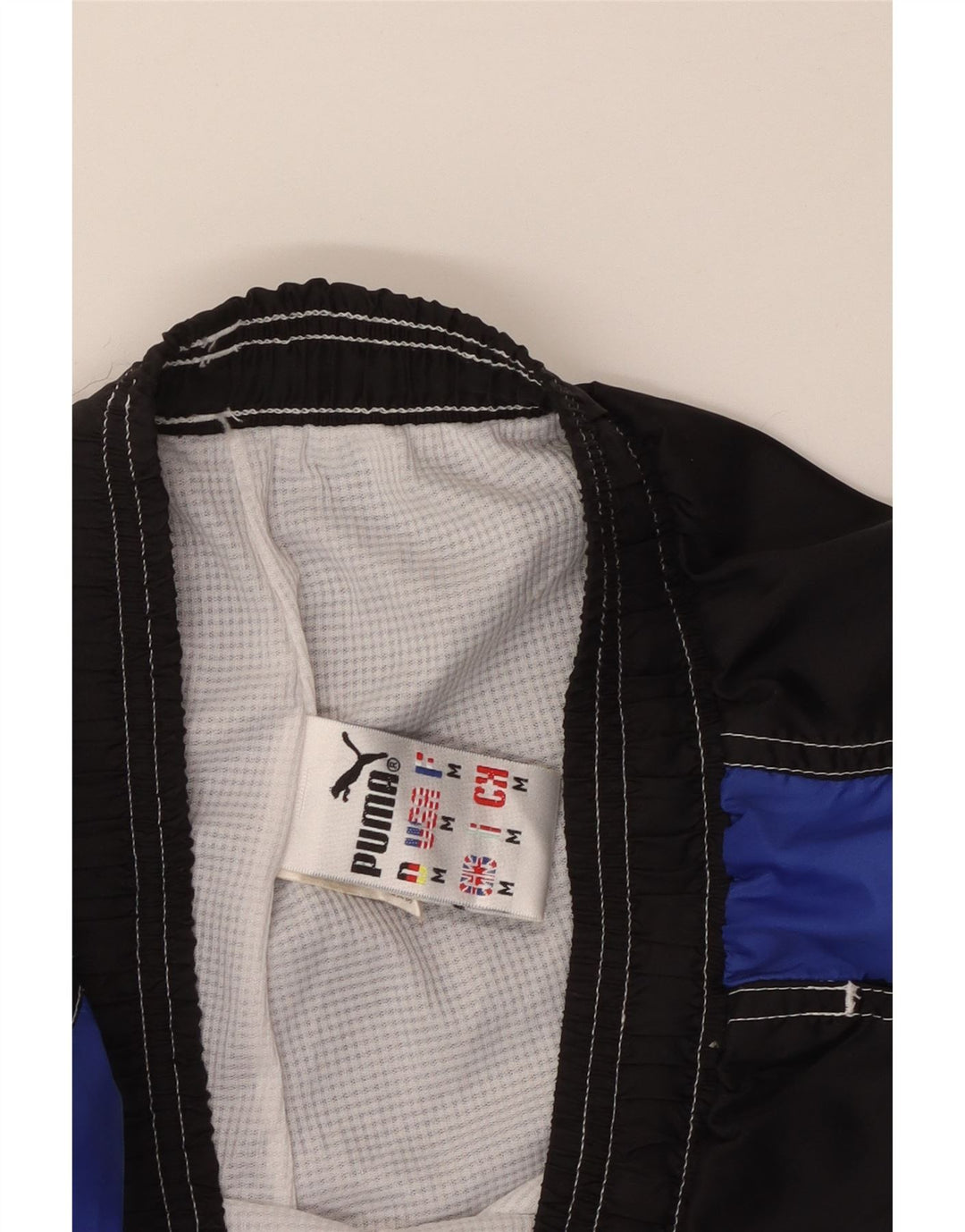 Puma Mens Tracksuit Trousers Joggers Medium  Black Colourblock Polyamide