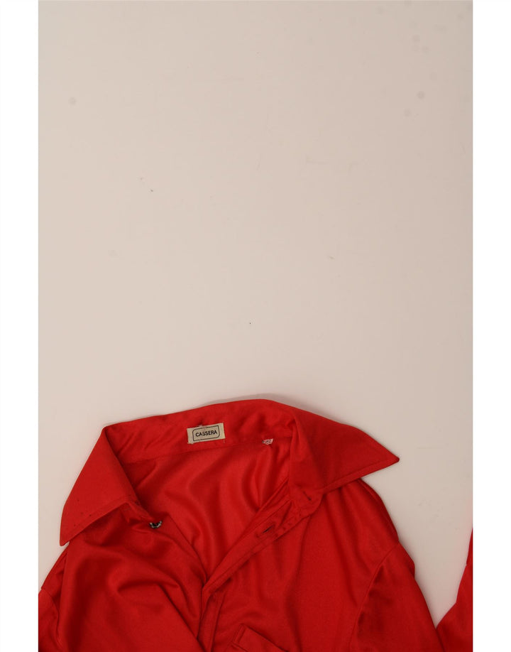 CASSERA Mens Shirt Size 40 Medium Red Vintage Cassera and Second-Hand Cassera from Messina Hembry 