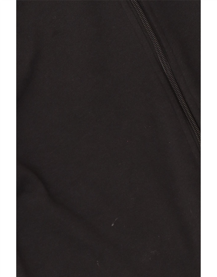 Adidas Boys Tracksuit Top Jacket 13-14 Years Black Cotton