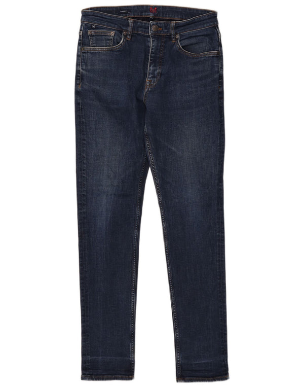 Crew Clothing Mens Slim Jeans W32 L31 Navy Blue Cotton