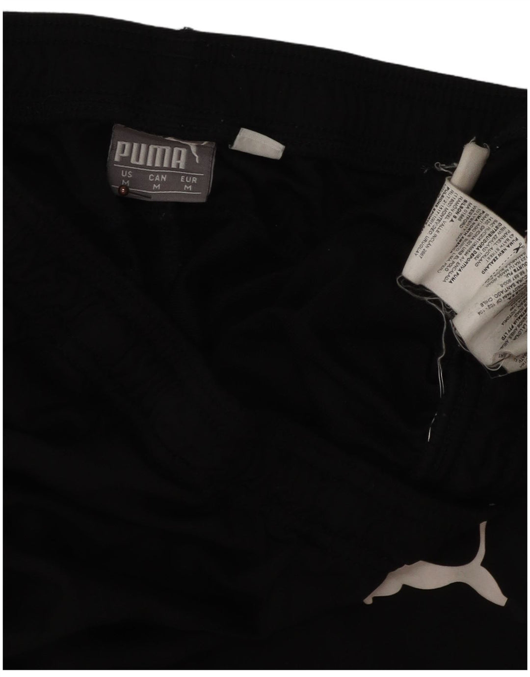 Puma Mens Slim Tracksuit Trousers Medium Black Polyester Sports