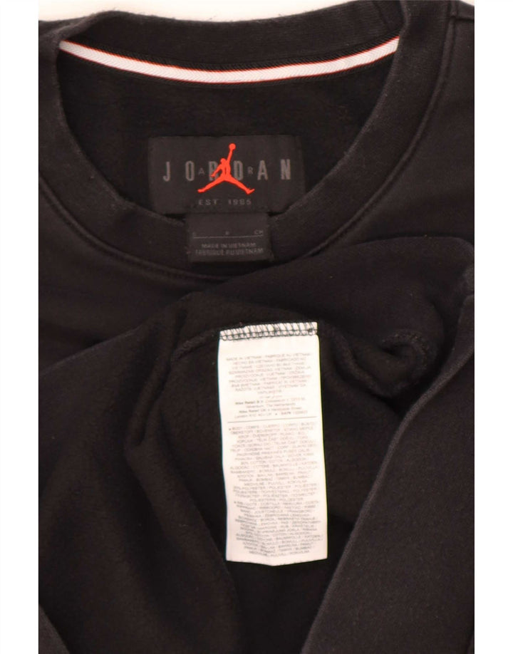 Jordan Mens Sweatshirt Jumper Small Black Cotton