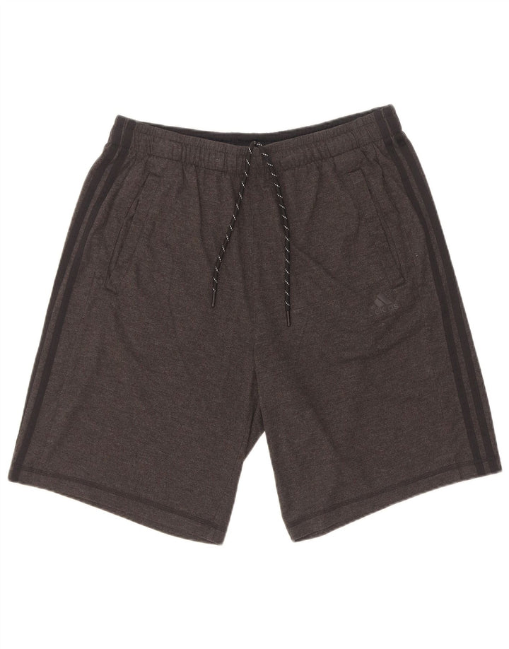 Adidas Mens Climalite Sport Shorts Large  Grey Cotton
