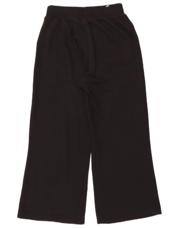 Puma Womens Tracksuit Trousers UK 14 Medium  Black Cotton