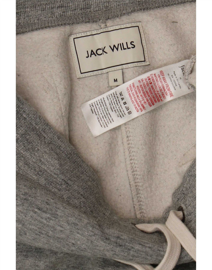 Jack Wills Mens Graphic Tracksuit Trousers Joggers Medium Grey Flecked