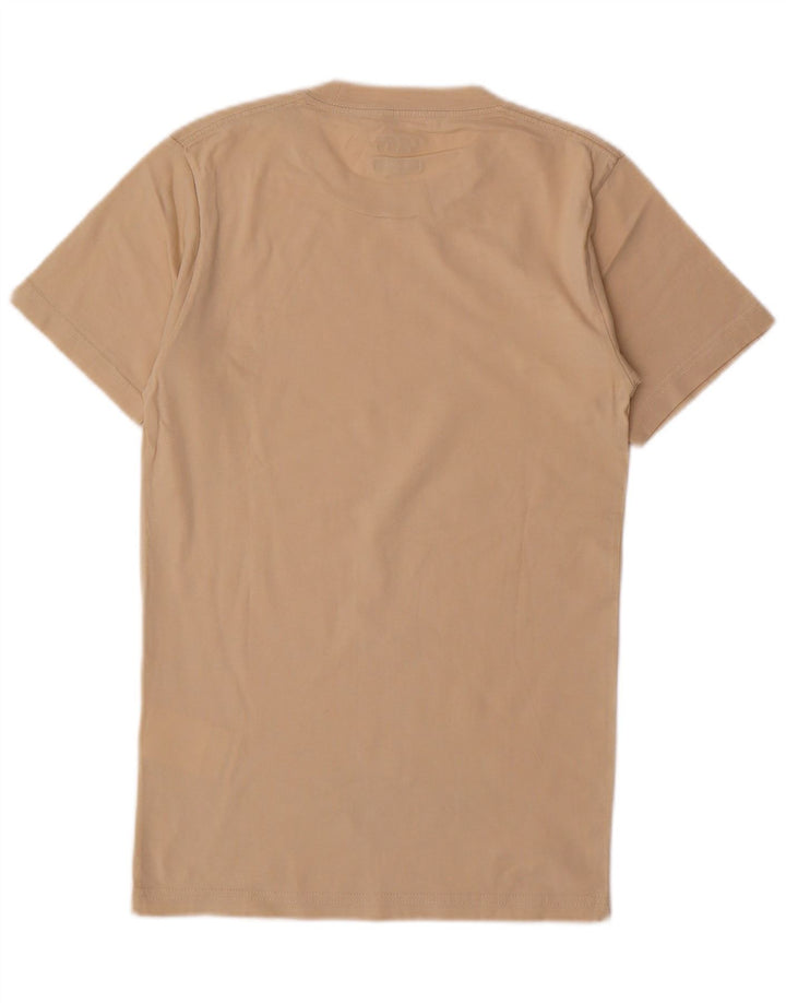 VANS Mens Classic Fit T-Shirt Top XS Beige Cotton