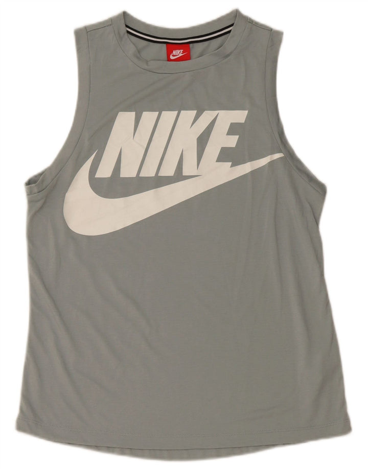 Nike Mens Graphic Vest Top Small Grey Polyester