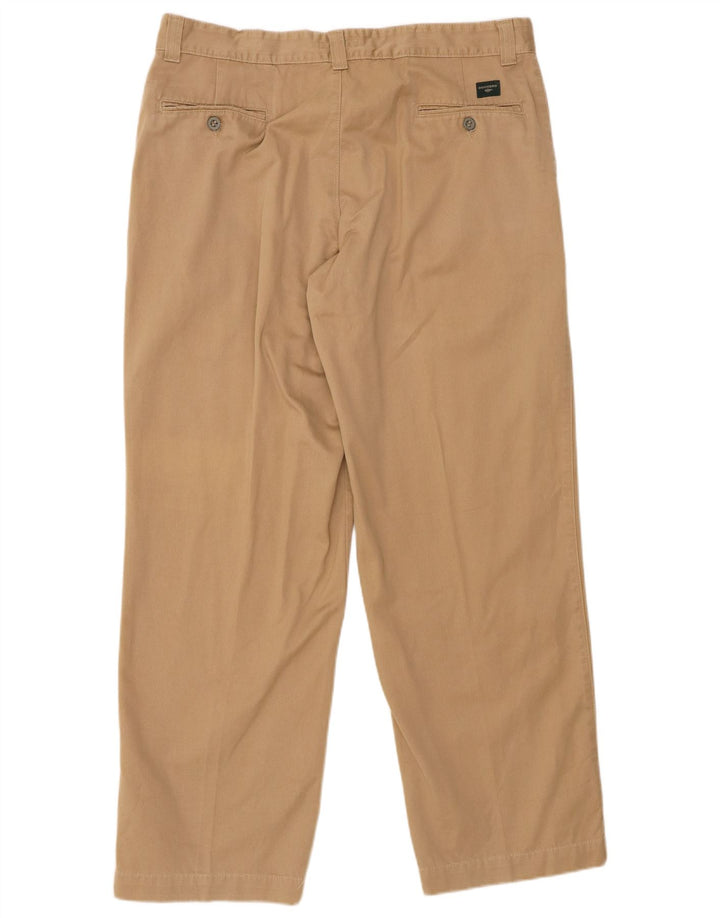 DOCKERS Mens Khakis Straight Chino Trousers W36 L32 Beige