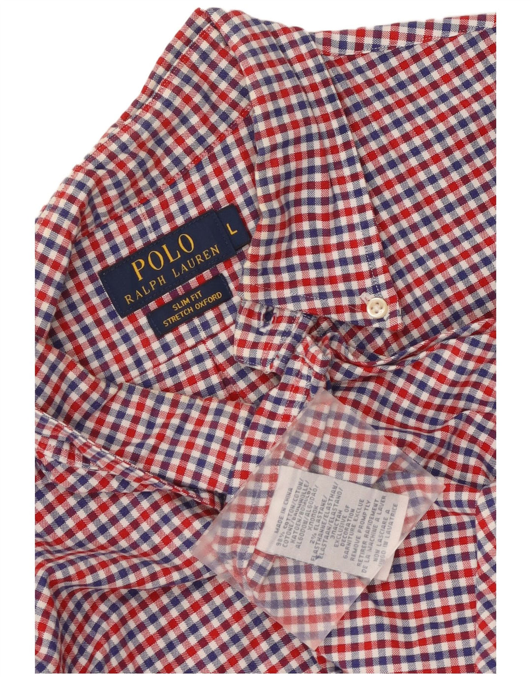 Polo Ralph Lauren Mens Stretch Oxford Shirt Large Multicoloured Gingham