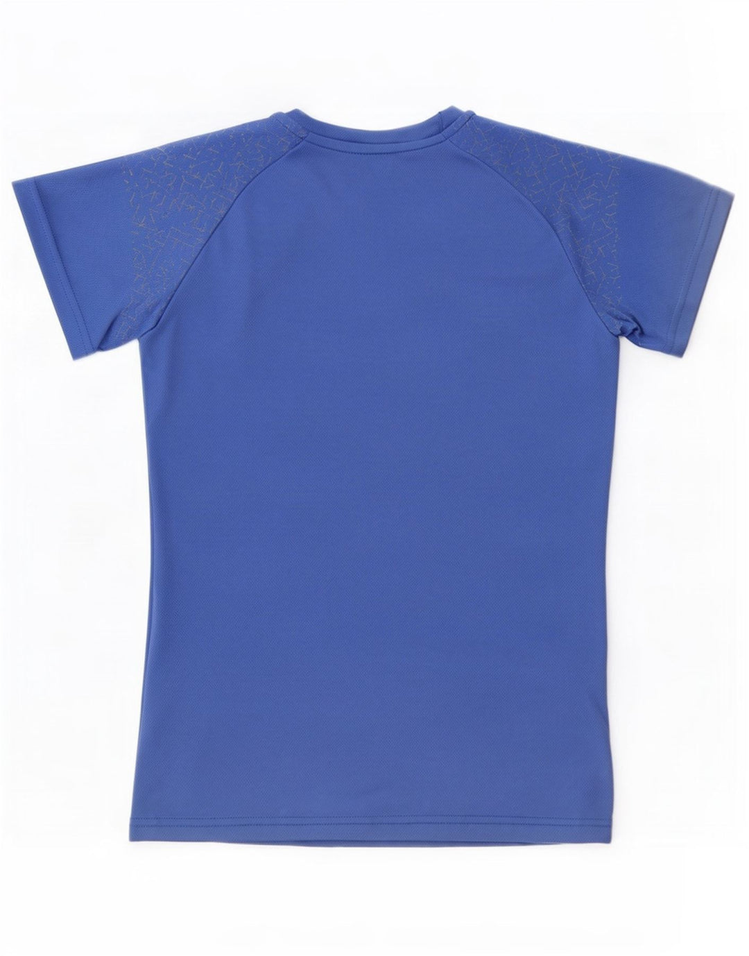 Asics Womens T-Shirt Top UK 10 Small Blue Geometric Polyester