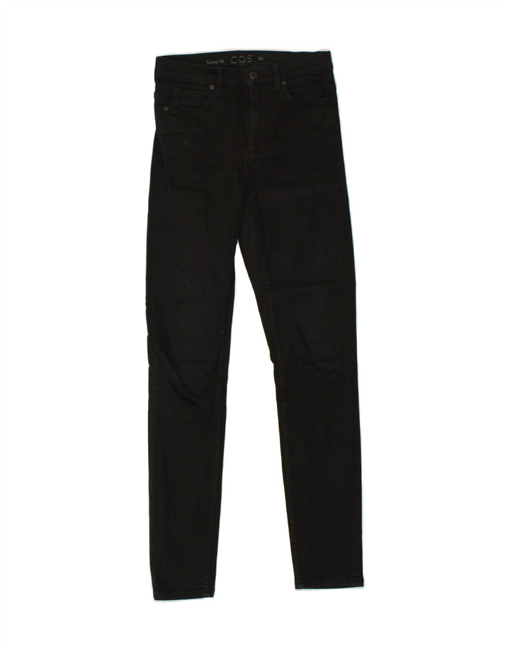 COS Womens Skinny Jeans W26 L30 Black Cotton Vintage Cos and Second-Hand Cos from Messina Hembry 