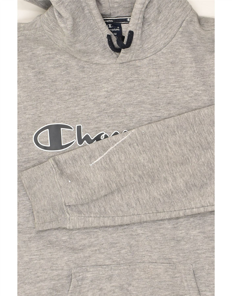 CHAMPION Mens Graphic Hoodie Jumper Medium Grey Cotton | Vintage Champion | Thrift | Second-Hand Champion | Used Clothing | Messina Hembry 