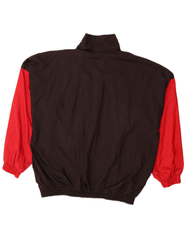 VINTAGE Mens Tracksuit Top Jacket XL Multicoloured Colourblock Polyamide