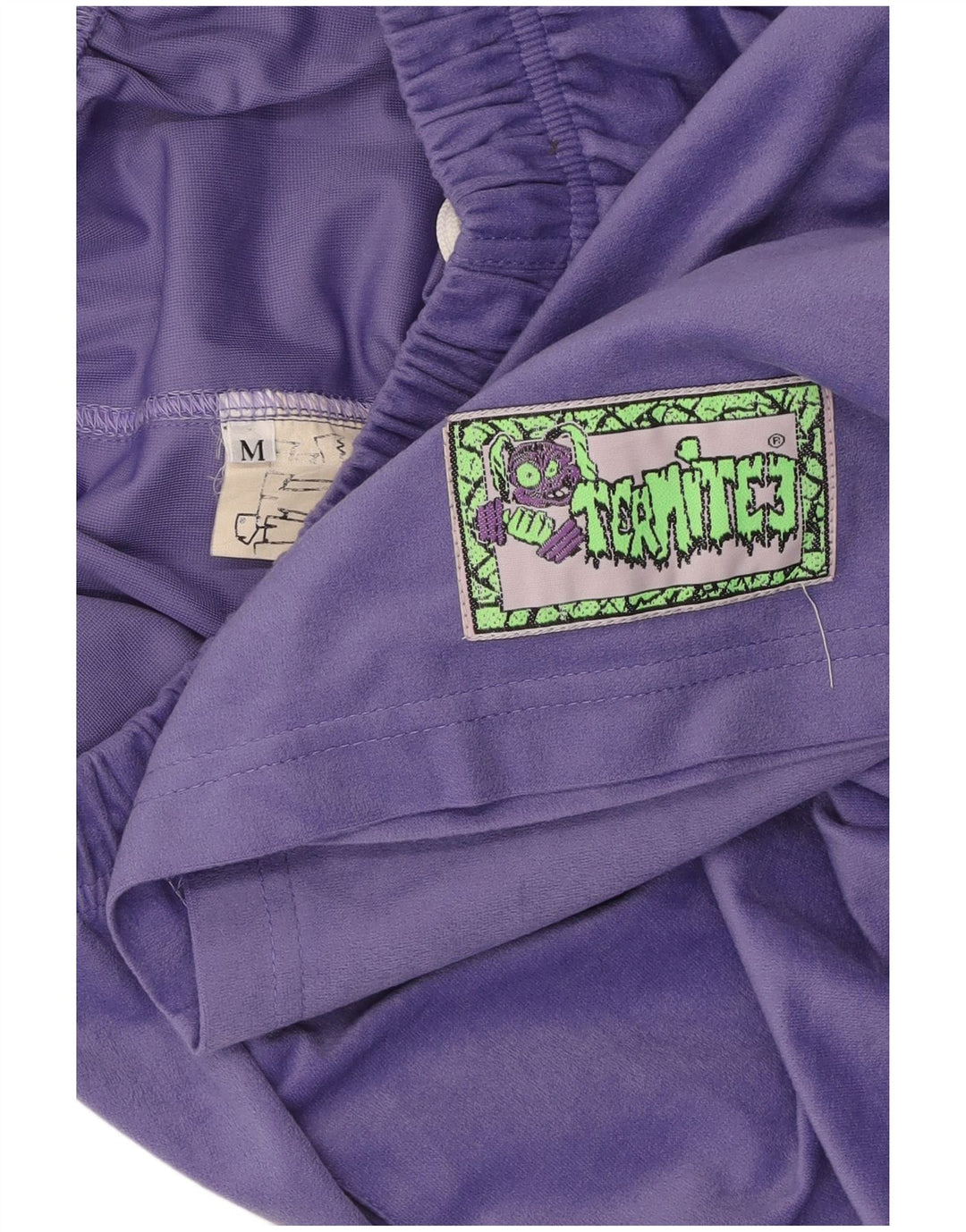 VINTAGE Womens Sport Shorts UK 12 Medium Purple Triacetate