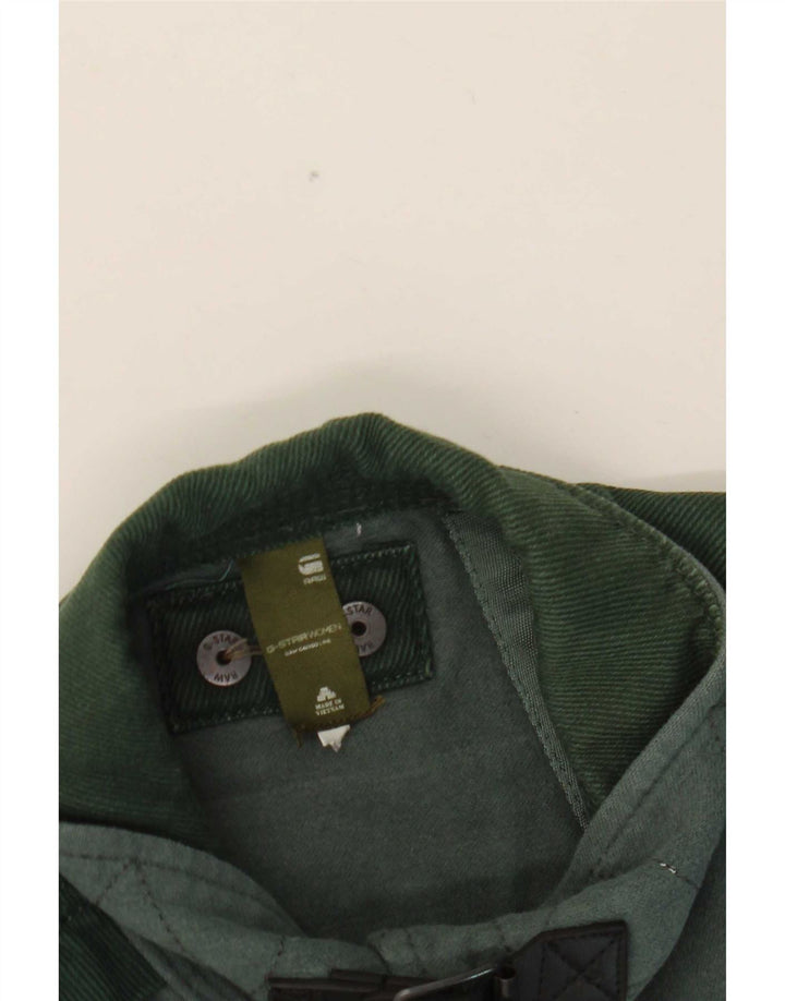 G-Star Mens Denim Shirt Small Green Cotton