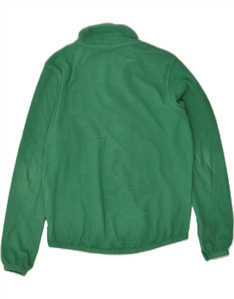 QUIKSILVER Mens Zip Neck Fleece Jumper Small Green Polyester | Vintage Quiksilver | Thrift | Second-Hand Quiksilver | Used Clothing | Messina Hembry 