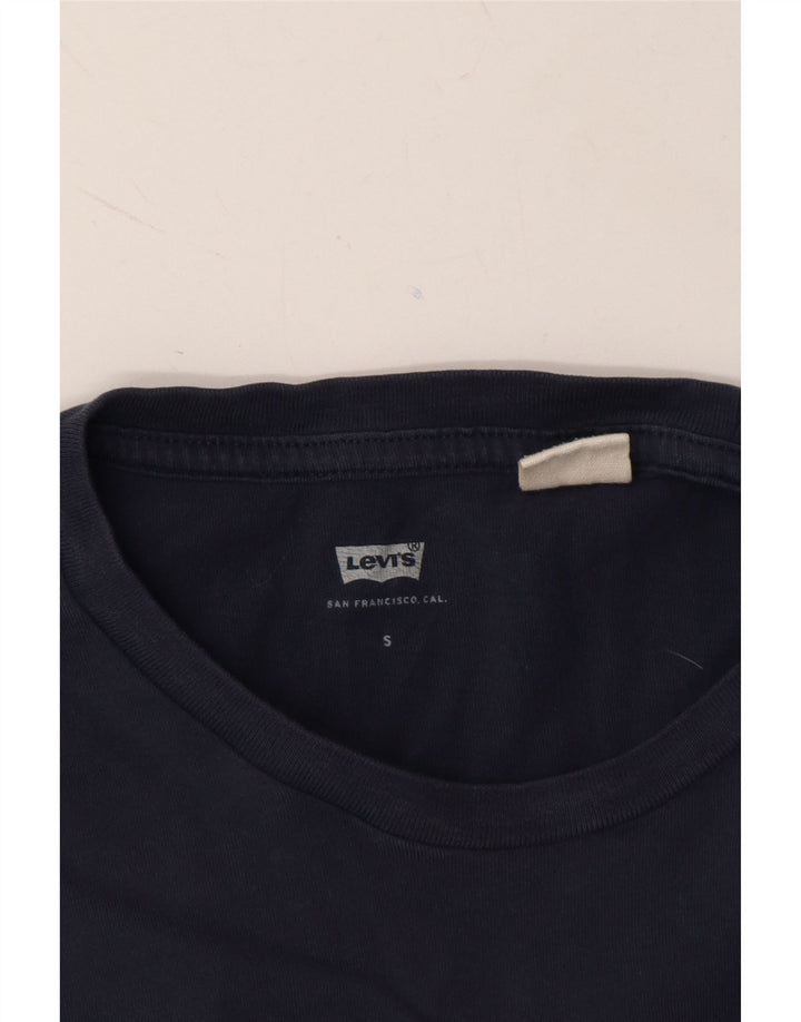 LEVI'S Mens T-Shirt Top Small Navy Blue Cotton Vintage Levi's and Second-Hand Levi's from Messina Hembry 