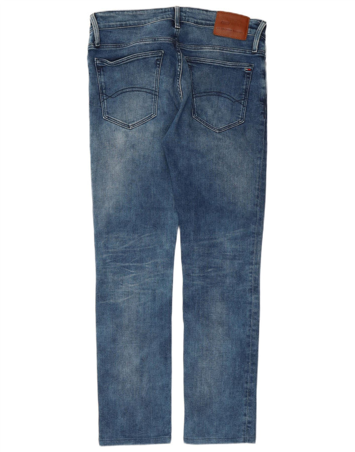 Tommy Hilfiger Mens Slim Jeans W32 L29 Blue Cotton