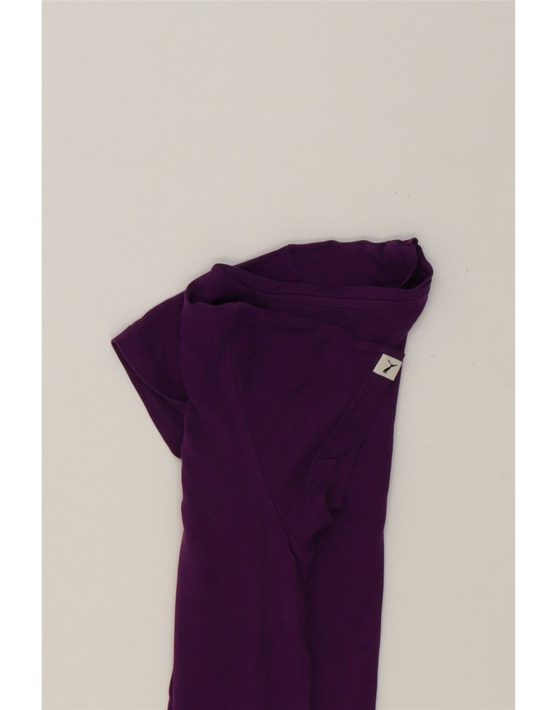 PUMA Womens Graphic T-Shirt Top UK 12 Medium Purple Vintage Puma and Second-Hand Puma from Messina Hembry 