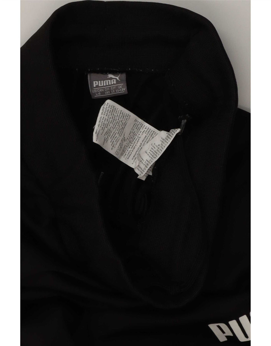 Puma Boys Graphic Tracksuit Trousers Joggers 11-12 Years  Black Polyester