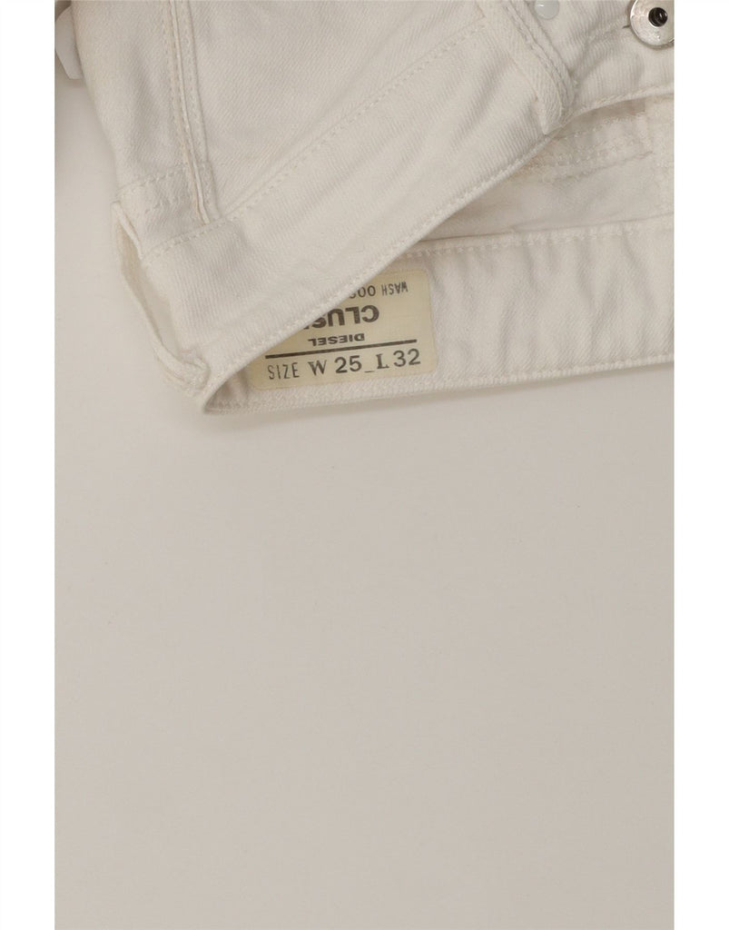 DIESEL Womens Clush Slim Jeans W25 L32 White Cotton Vintage Diesel and Second-Hand Diesel from Messina Hembry 