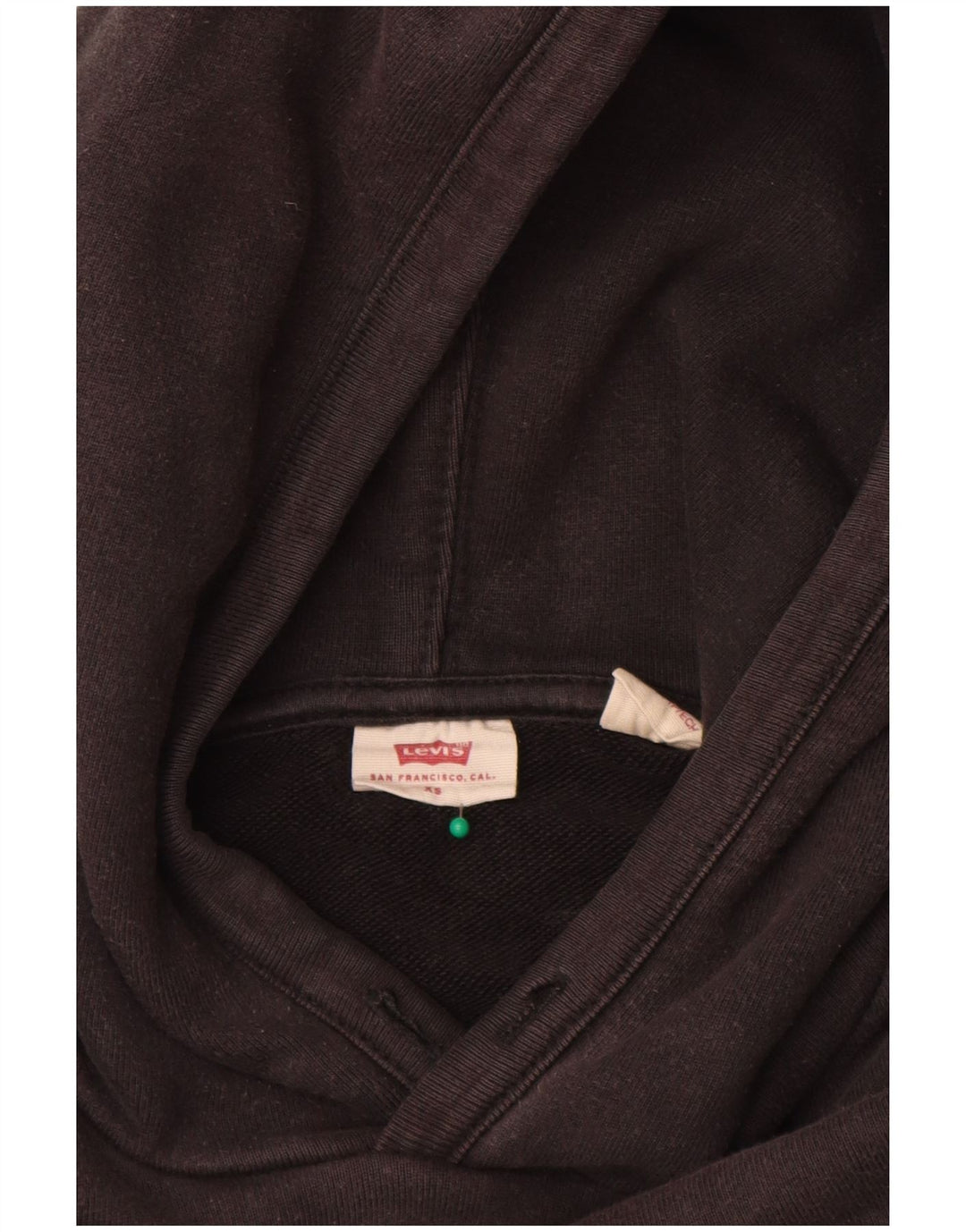 Levi's Mens Hoodie Jumper XS Black Cotton