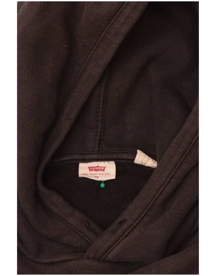 Levi's Mens Hoodie Jumper XS Black Cotton