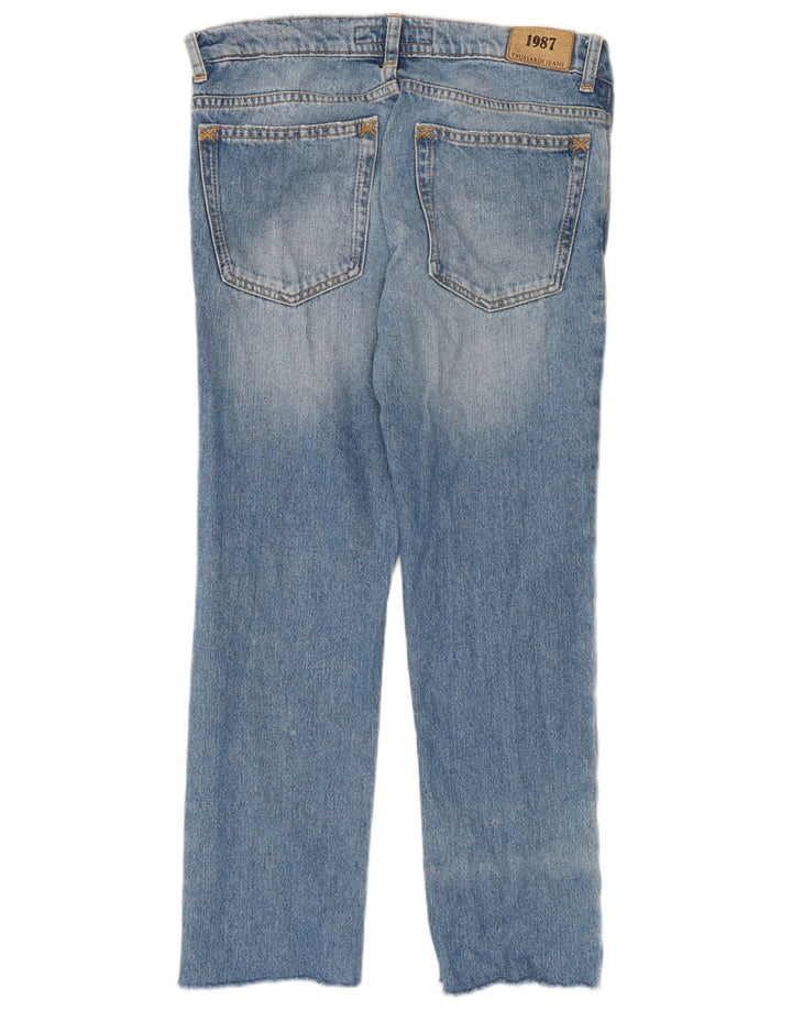 Trussardi Womens Crop Slim Jeans IT 44 Medium W30 L25 Blue Cotton