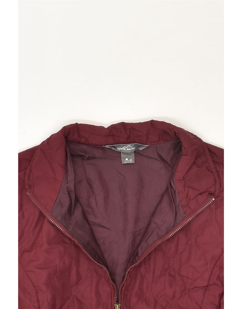 EDDIE BAUER Womens Quilted Jacket UK 12 Medium Maroon | Vintage Eddie Bauer | Thrift | Second-Hand Eddie Bauer | Used Clothing | Messina Hembry 