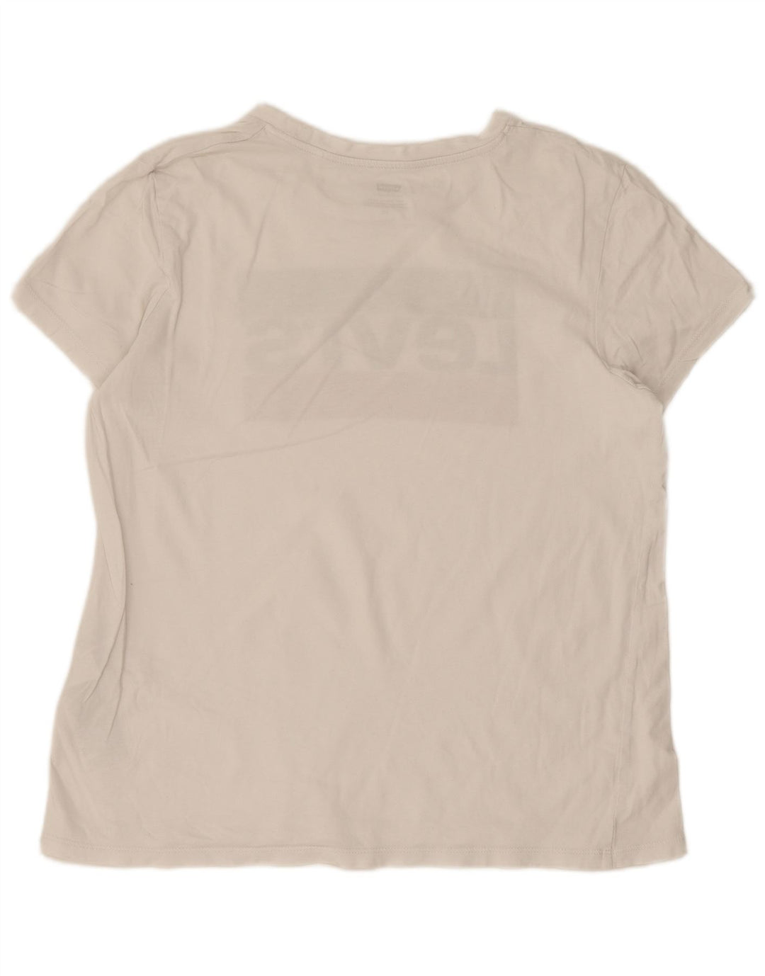 Levi's Womens Graphic T-Shirt Top UK 16 Large White Cotton