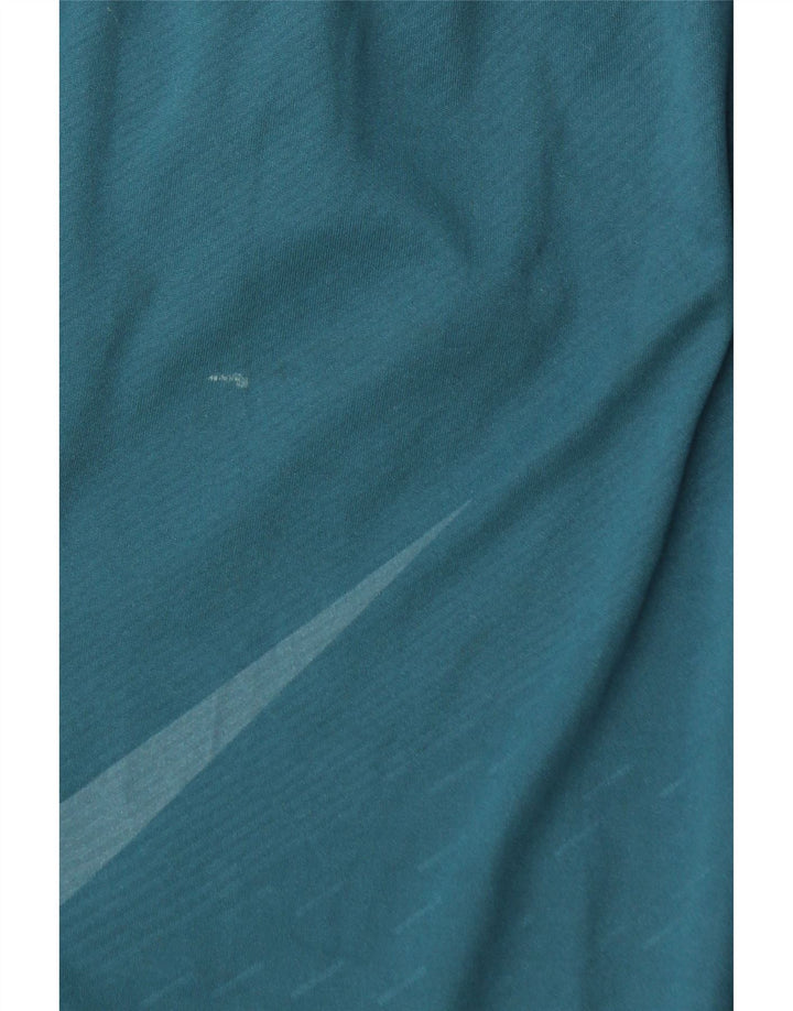Nike Mens Dri Fit Graphic Sport Shorts Medium  Blue Striped Polyester