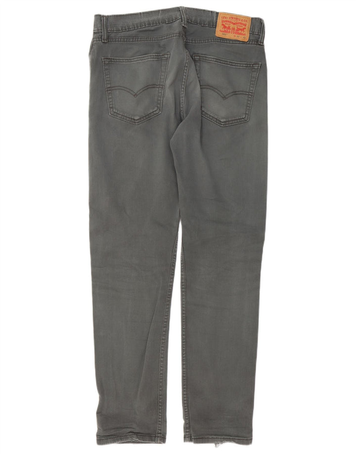 Levi's Mens 502 Tapered Jeans W32 L32 Grey Cotton