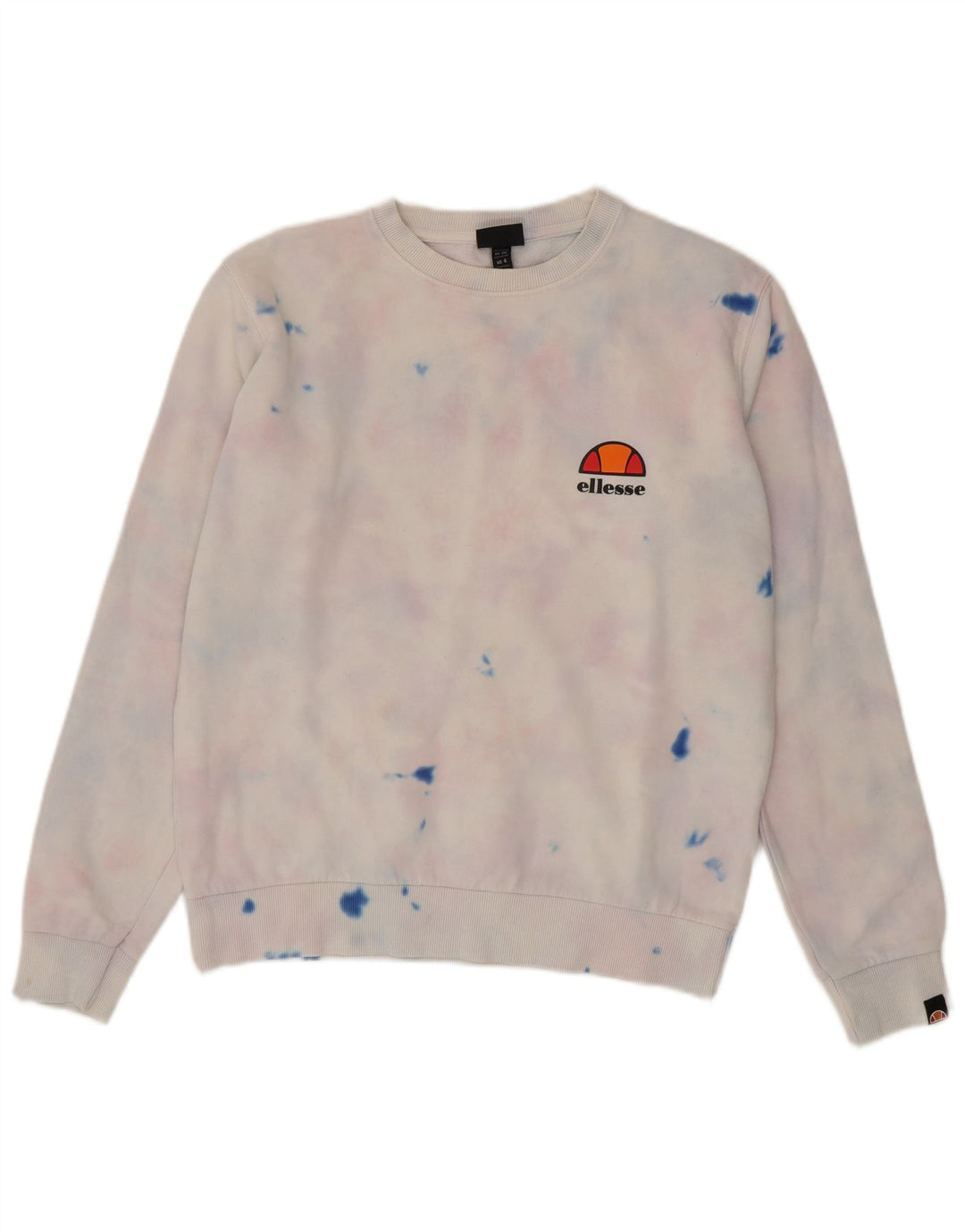 Ellesse Womens Oversized Sweatshirt Jumper UK 8 Small Multicoloured Tie Dye