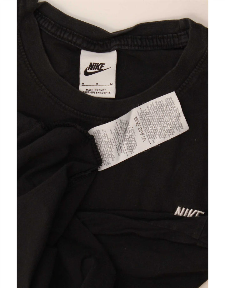 Nike Mens T-Shirt Top Medium Black Cotton