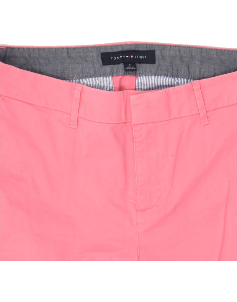 TOMMY HILFIGER Womens Chino Shorts US 8 Medium W30 Pink Cotton | Vintage Tommy Hilfiger | Thrift | Second-Hand Tommy Hilfiger | Used Clothing | Messina Hembry 