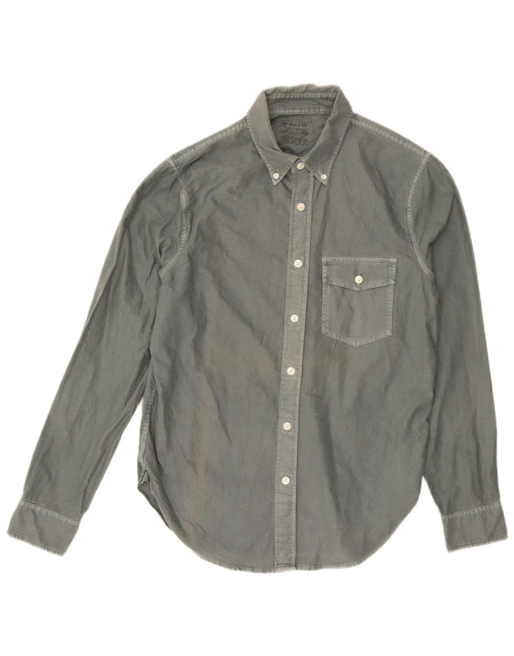 ABERCROMBIE & FITCH Mens Shirt Medium Grey Cotton