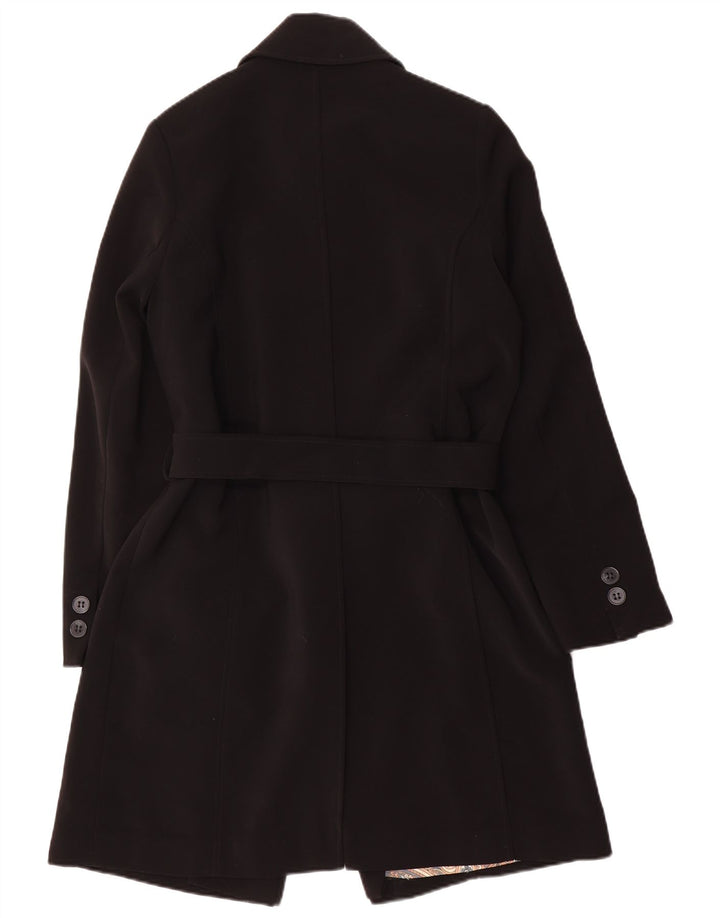 London Fog Womens Oversized Overcoat UK 6 XS Black Polyester
