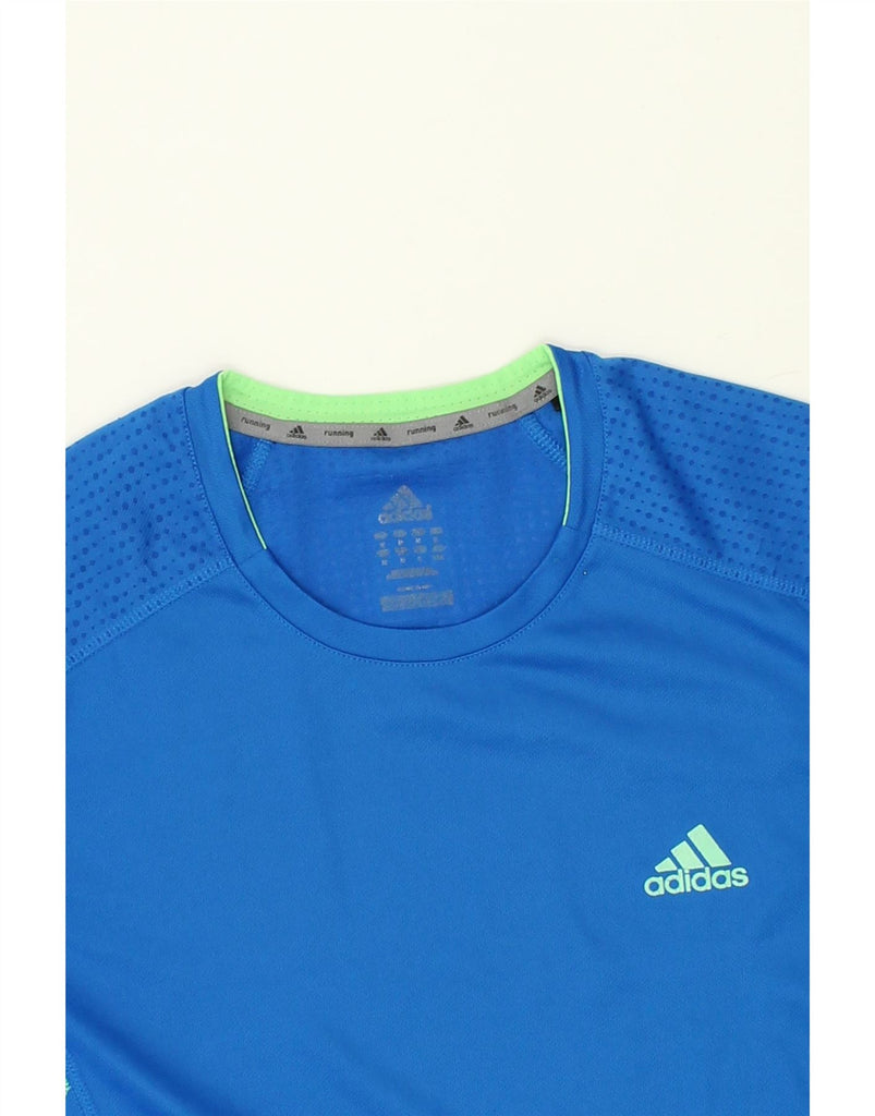 ADIDAS Mens Supernova T-Shirt Top Medium Blue Polyester | Vintage Adidas | Thrift | Second-Hand Adidas | Used Clothing | Messina Hembry 