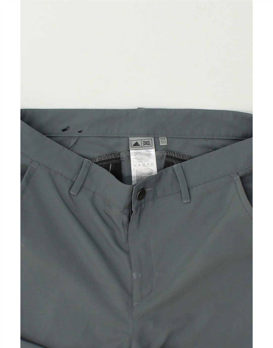 ADIDAS Mens Slim Chino Trousers W32 L30 Blue Polyester Vintage Adidas and Second-Hand Adidas from Messina Hembry 