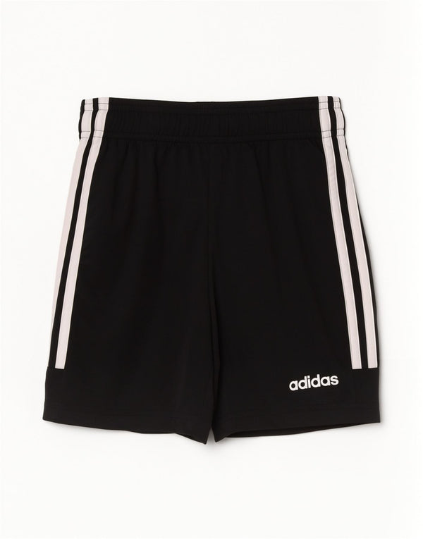 Adidas Boys Sport Shorts 9-10 Years Black Polyester Sports