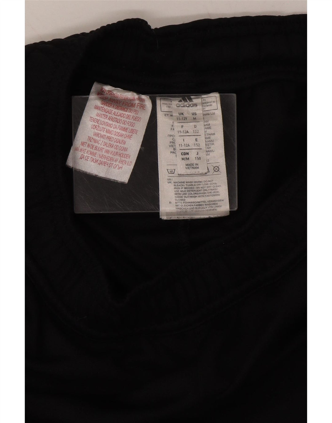 ADIDAS Boys Climacool Tracksuit Trousers 11-12 Years  Black Polyester Vintage Adidas and Second-Hand Adidas from Messina Hembry 