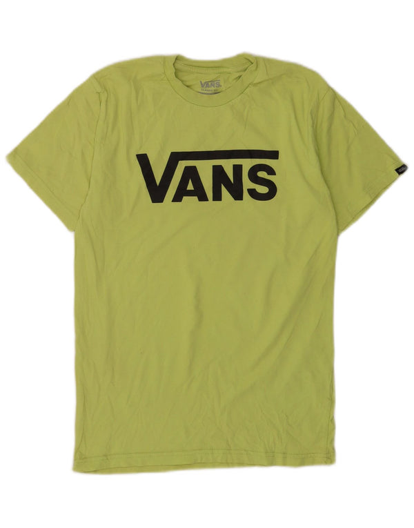 Vans Mens Classic Fit Graphic T-Shirt Top Small Green Cotton