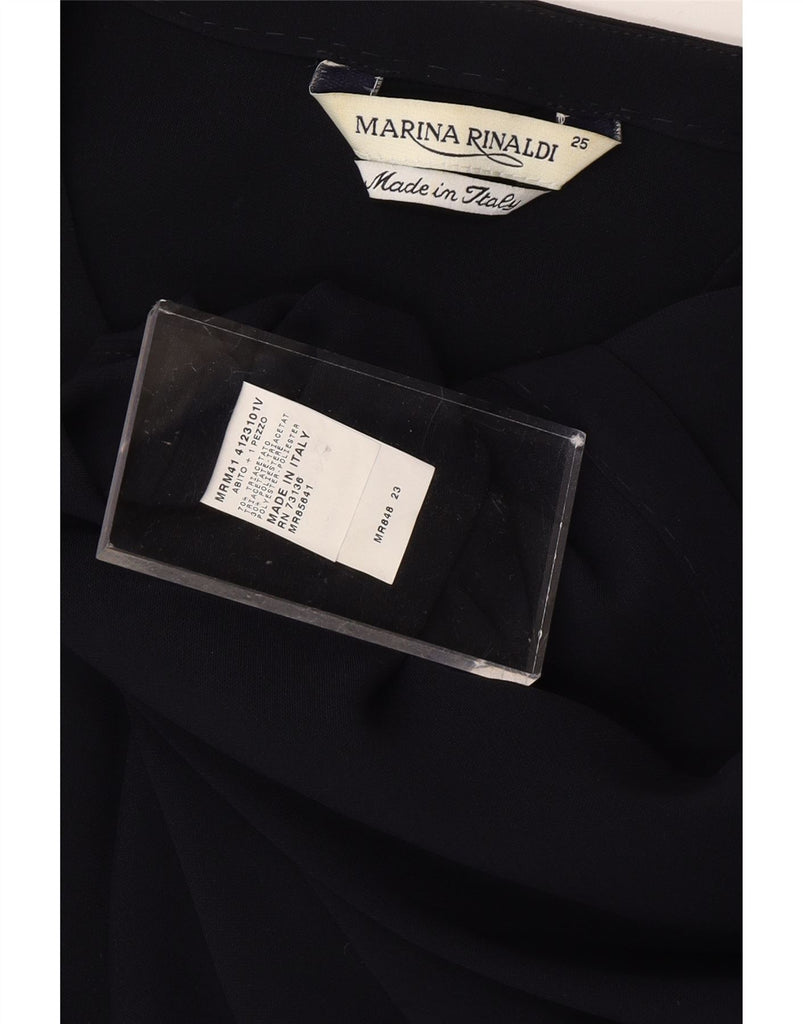 MARINA RINALDI Womens Cardigan Top Size 25 Large Navy Blue Triacetate Vintage Marina Rinaldi and Second-Hand Marina Rinaldi from Messina Hembry 